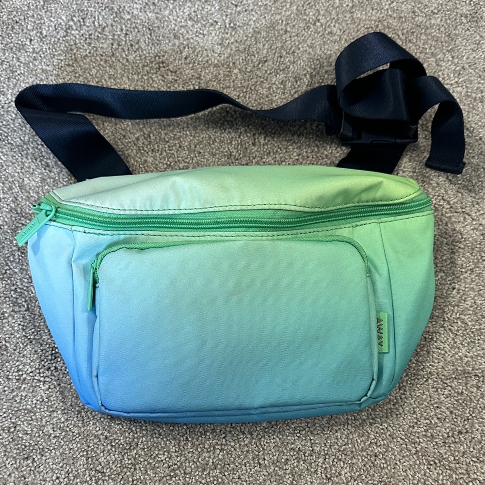 Away Gradient Blue and Green Crossbody Bag (Fanny pack)